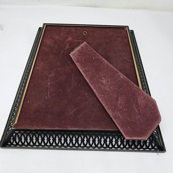 Vintage Metalcraft 8x10 Picture Frame With Mona Freeman Art Print - Picture 8 of 8